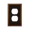 Amerelle Wall Plate, Number of Gangs: 1 gang Die-cast Metal, Aged Bronze Finish, Bronze 77DDB - alternate 1